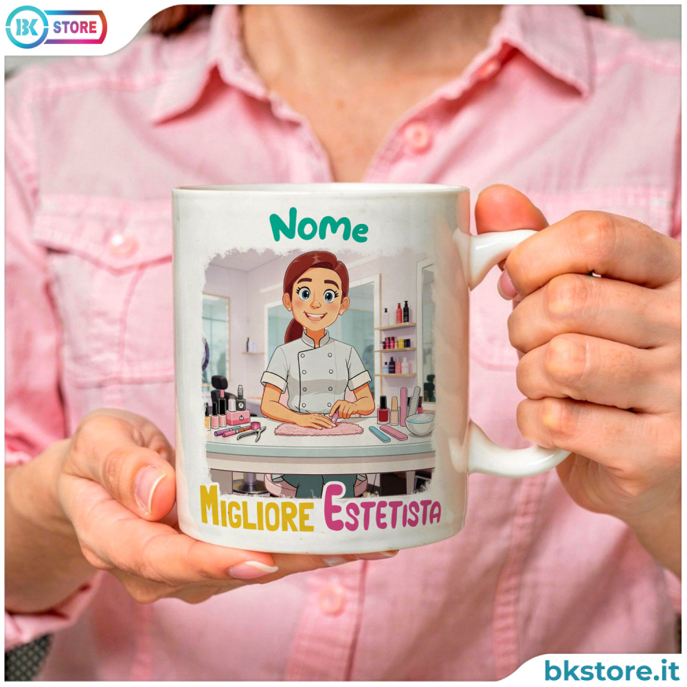Tazza Estetista Personalizzata con Avatar e Nome – Idea Regalo Originale