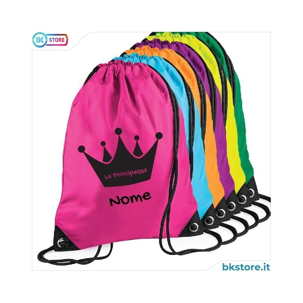 Zainetto personalizzato con corona e nome Zainetto personalizzato con corona e nome