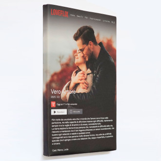 Quadro stile Netflix, regalo originale per San Valentino, per chi ami