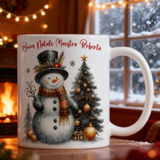 Tazza Natalizia Personalizzata – Idea Regalo di Natale Maestra con Nomi Bambini